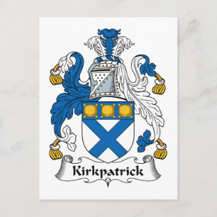 Kirkpatrick Familienwappen Postkarte