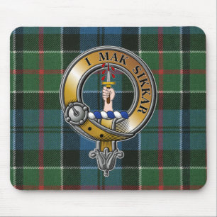 Kirkpatrick Tartan & Abzeichen Mousepad