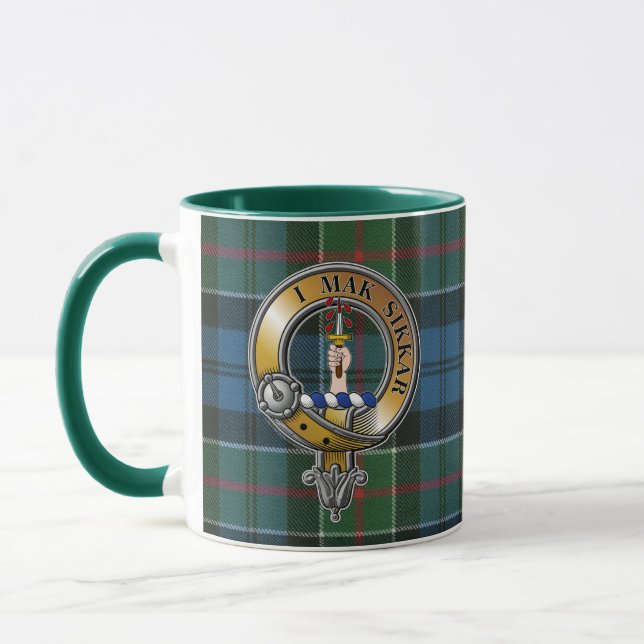 Kirkpatrick Tartan & Abzeichen Tasse (Links)