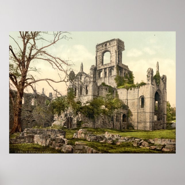 Kirkstall Abbey, Leeds, Yorkshire, England Poster (Vorne)