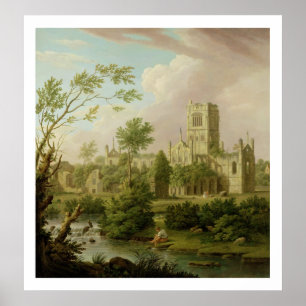 Kirkstall Abbey, Yorkshire, 1747 (oil on canvas) Poster