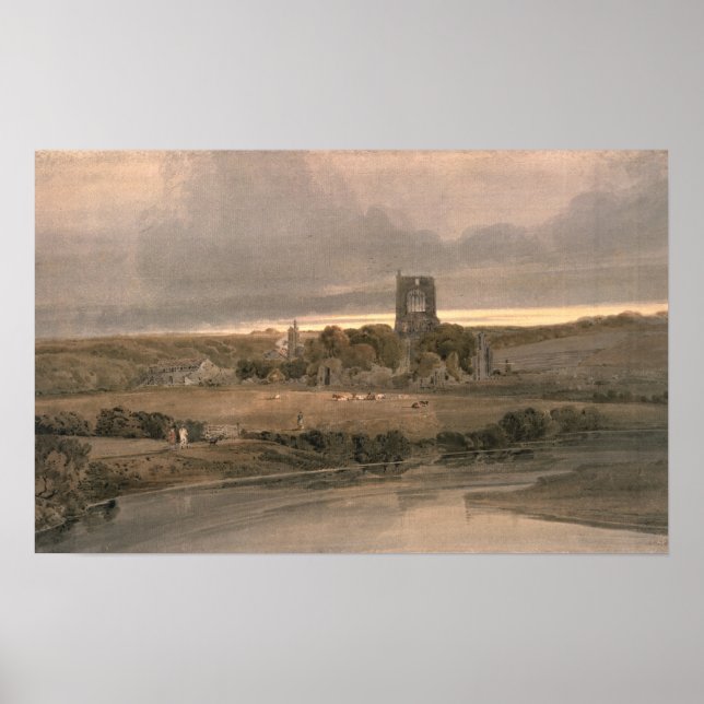 Kirkstall Abbey, Yorkshire - Abend Poster (Vorne)
