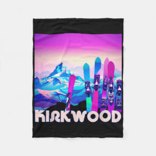 Kirkwood Ski - Retro 80er Jahre Style Ski und Snow Fleecedecke
