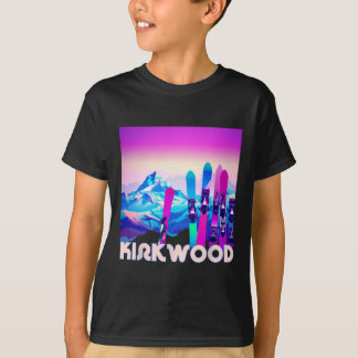 Kirkwood Ski - Retro 80er Jahre Style Ski und Snow T-Shirt