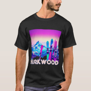 Kirkwood Ski - Retro 80er Jahre Style Ski und Snow T-Shirt