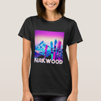 Kirkwood Ski - Retro 80er Jahre Style Ski und Snow T-Shirt
