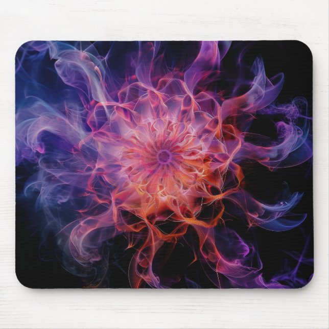 Kirlian Emberflow: Elektrischer Nebel Mousepad (Vorne)