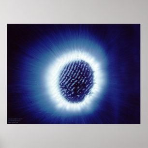 Kirlian Foto of Finger Tip Poster