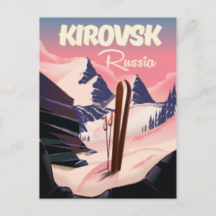 Kirovsk Russland Skipposter Postkarte