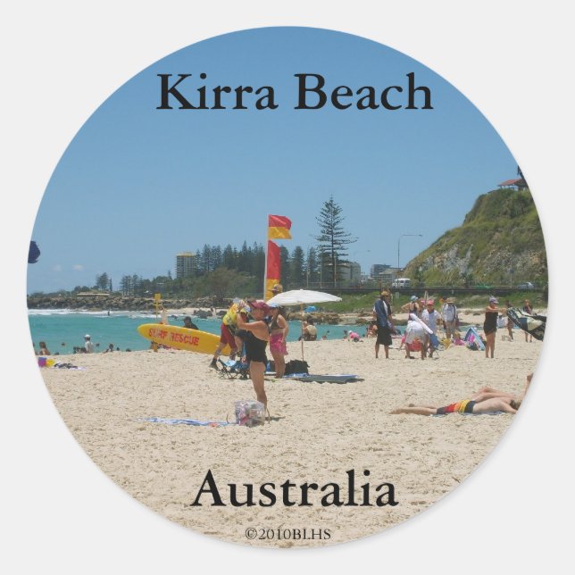 Kirra Beach Sticker 3 (Vorderseite)