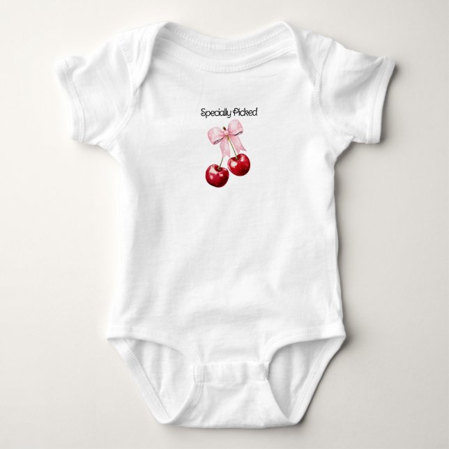 Kirsch-Baby-Strampler Baby Strampler (Vorderseite)