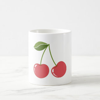 Kirsch-Cartoon-Bildgrafik Kaffeetasse