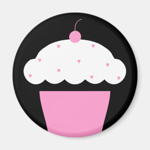 Kirsch-Cupcake Magnet
