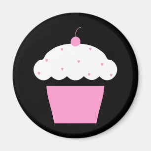 Kirsch-Cupcake Magnet