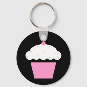 Kirsch-Cupcake Schlüsselanhänger