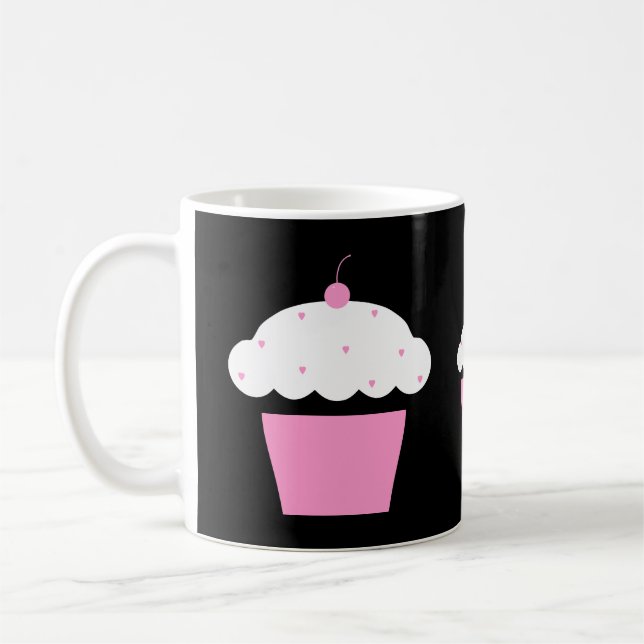 Kirsch-Cupcake Tasse (Links)