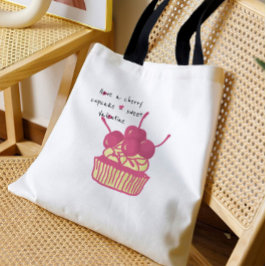 Kirsch-Cupcake-Valentinstag – Handgezeichnetes Des