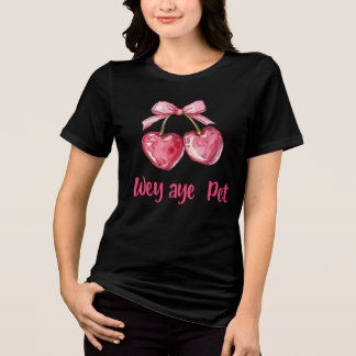 Kirsch Frucht Illustration | Wey Aye Pet Tri-Blend Shirt