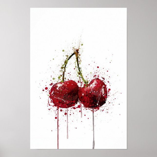 Kirsch Frucht  Poster (Vorne)