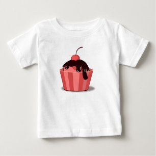 Kirsch-Fudge-Sundae-Toddler-Rüschen-T-Shirt Baby T-shirt