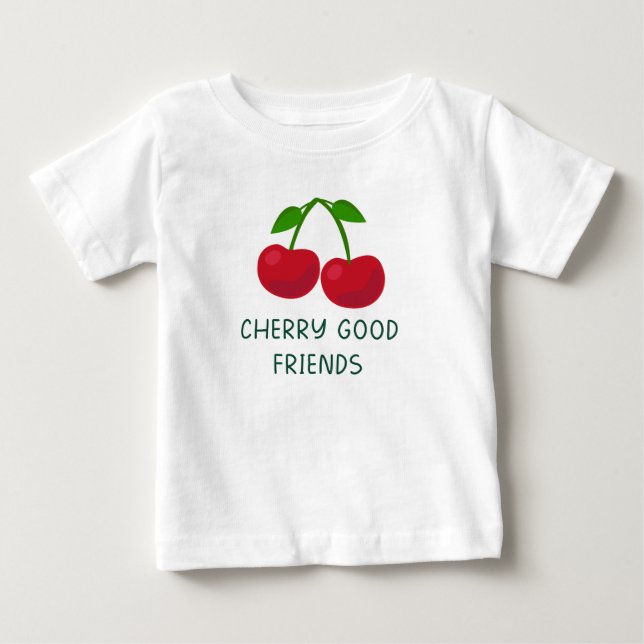 Kirsch Gute Freunde Baby T-shirt (Vorderseite)