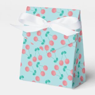Kirsch Handbemalt Wasserfarbe Rosa Türkis F Geschenkschachtel