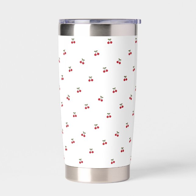 Kirsch-Stahl-Reisebecher Thermobecher (Links)