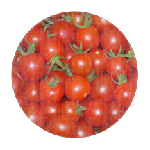 Kirsch-Tomaten-Ernte Glas-Schneidbrett