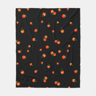Kirsch-Tomaten-Illustration. Wasserfarbene nahtlos Fleecedecke