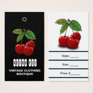 Kirsch Vintage Billige Kleidung Preisschilder