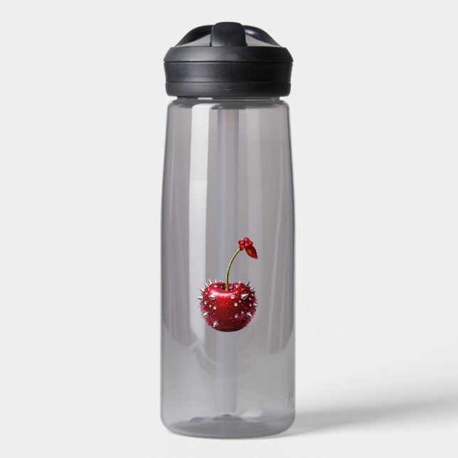 Kirsch-Wasserflasche im Rock-Stil Trinkflasche (Vorne)