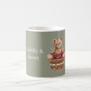 Kirschbär in einem Korb Kaffeetasse