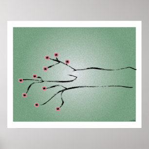 Kirschbaum Druck Poster