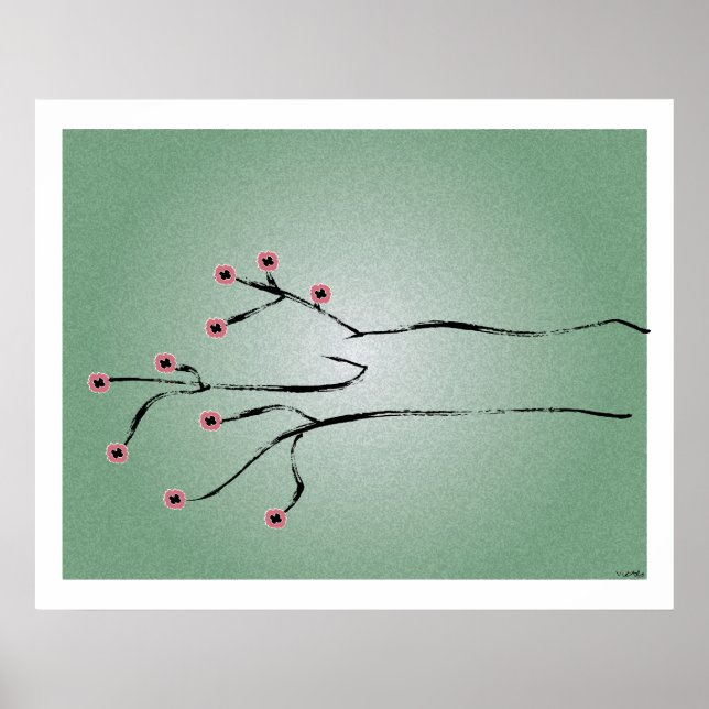 Kirschbaum Druck Poster (Vorne)