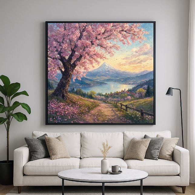 Kirschbaum - Malerei im impressionistischen Stil Poster (Von Creator hochgeladen)