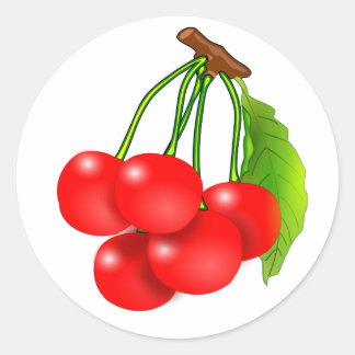 Kirschbäume Runder Aufkleber