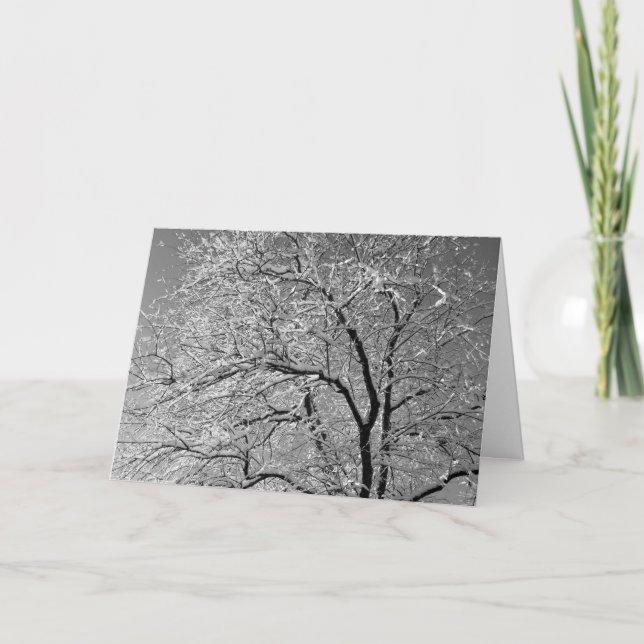 Kirschbaumzweige Weihnachtskarte 2 Feiertagskarte (Vorderseite)