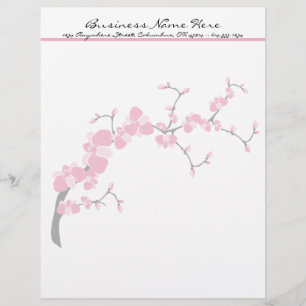 Kirschblumenzweig-Briefkopf Design 2 Briefkopf