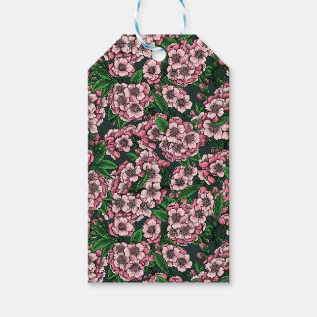 Kirschblüte 2 geschenkanhänger (Vorderseite)