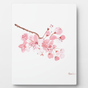 Kirschblüte Aquarell Rosa Sakura hübsch Fotoplatte