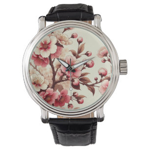 Kirschblüte Armbanduhr