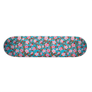 Kirschblüte-Blumen-Illustration Skateboard