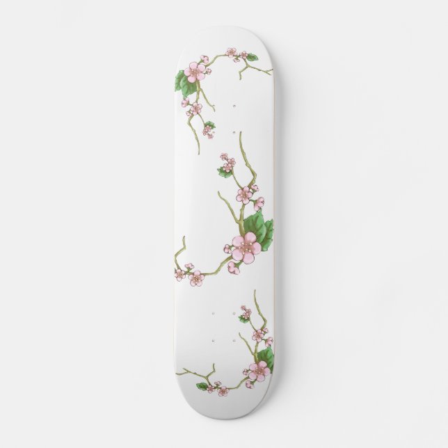 Kirschblüte-Blüten, Kirschblüte-Blüten, Skateboard (Vorderseite)