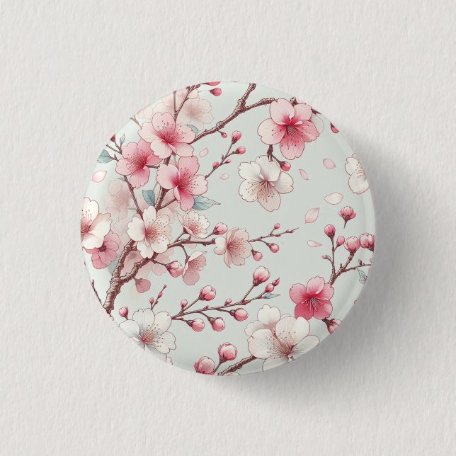 Kirschblüte Button (Vorderseite)