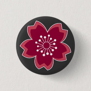 Kirschblüte-Button Button