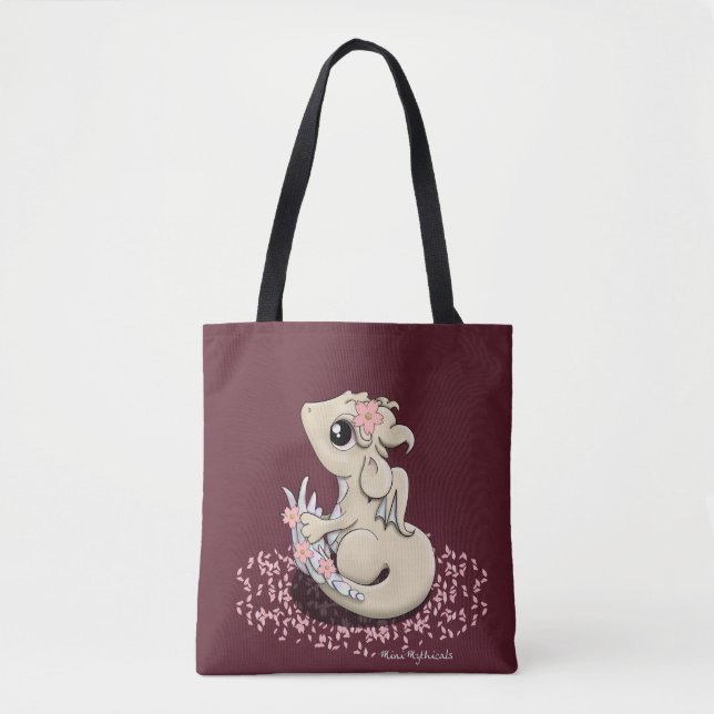 Kirschblüte-Drache-Taschen-Tasche (Vorderseite)