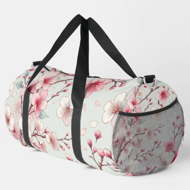 Kirschblüte Duffle Bag (Rechte Ecke)