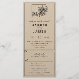 Kirschblüte Einladung Hochzeit mit uAwg beigefügt