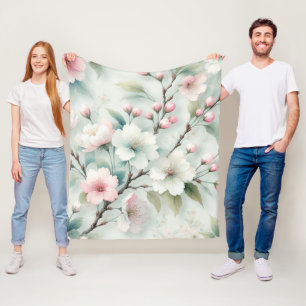 Kirschblüte Fleecedecke