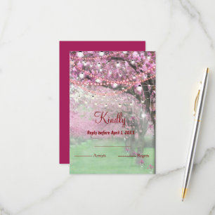 Kirschblüte Frühjahrsheirat UAWG RSVP Karte